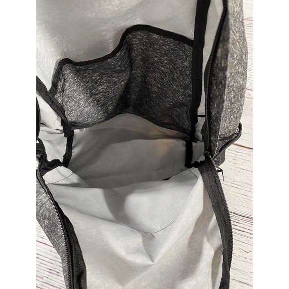 Pink Victorias Secret Classic Backpack Bookbag Black Zip Pockets School Laptop main image 9